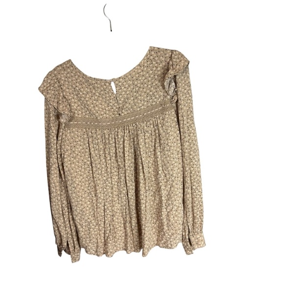 In Bloom Cream Ruffled Sailor Collar Blouse - Picture 2 of 5